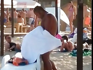 Blowjob on the Bulgarian beach!