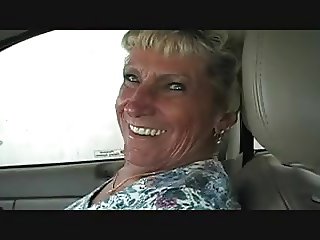 Granny Gives BJ In Car Wash