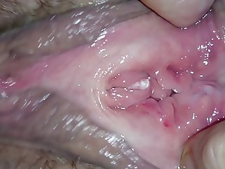 extreme internal close up gape and squirt