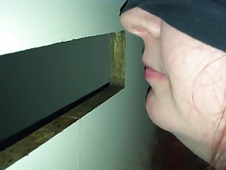 Wife Sucks Cock Gets Tits sucked And Cum Facial at Gloryhole