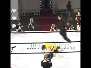 Japanese Wrestling Show With Fisting